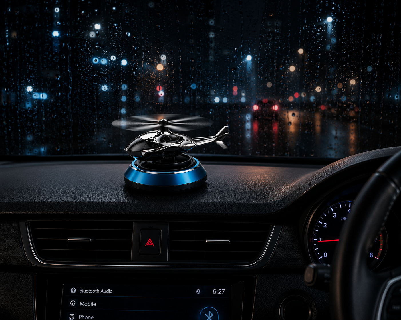 Solar Helicopter Dashboard Perfume – Luxury That Takes Flight